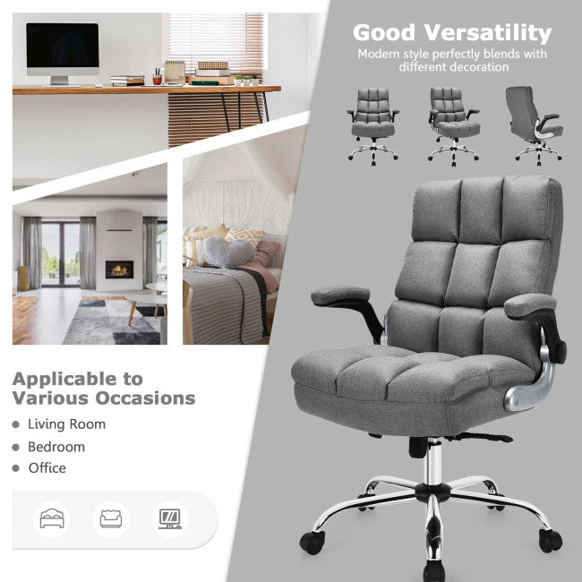 400 lbs Executive Swivel Office Chair Computer Desk Chair with Adjustable Height and High Backrest
