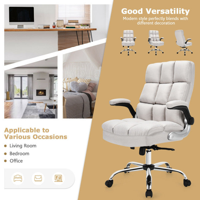 400 lbs Executive Swivel Office Chair Computer Desk Chair with Adjustable Height and High Backrest