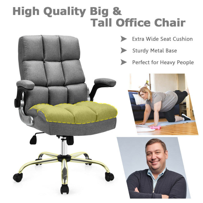 400 lbs Executive Swivel Office Chair Computer Desk Chair with Adjustable Height and High Backrest