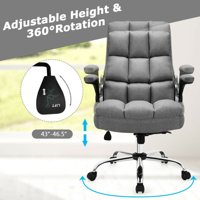 400 lbs Executive Swivel Office Chair Computer Desk Chair with Adjustable Height and High Backrest