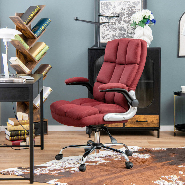 400 lbs Executive Swivel Office Chair Computer Desk Chair with Adjustable Height and High Backrest