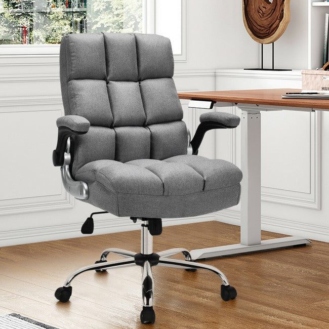 400 lbs Executive Swivel Office Chair Computer Desk Chair with Adjustable Height and High Backrest