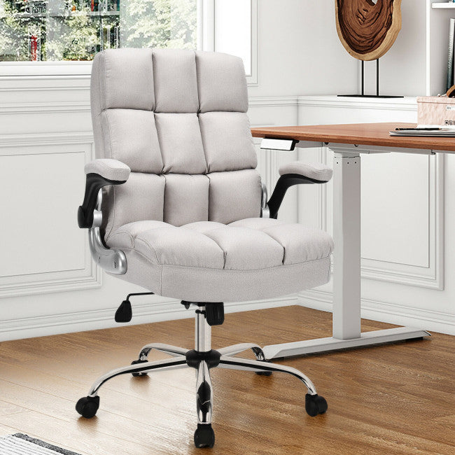 400 lbs Executive Swivel Office Chair Computer Desk Chair with Adjustable Height and High Backrest