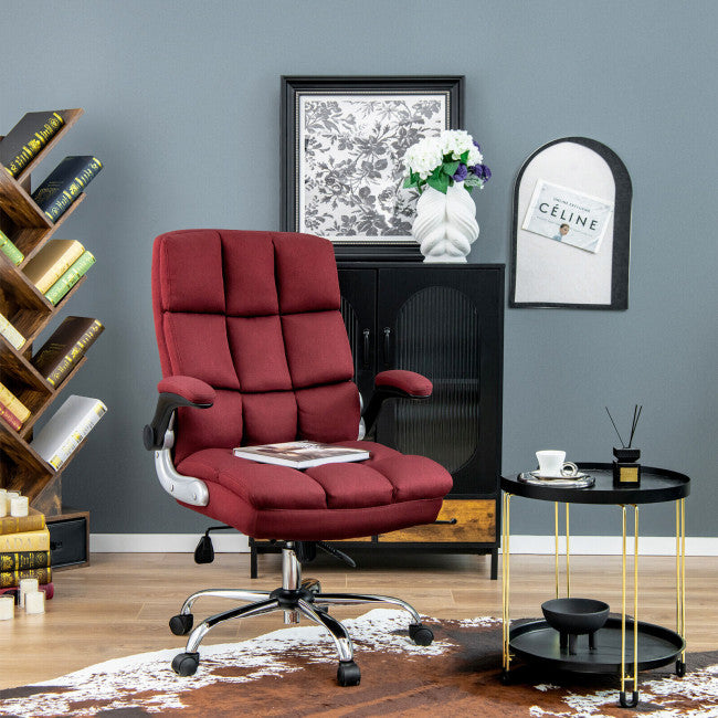 400 lbs Executive Swivel Office Chair Computer Desk Chair with Adjustable Height and High Backrest