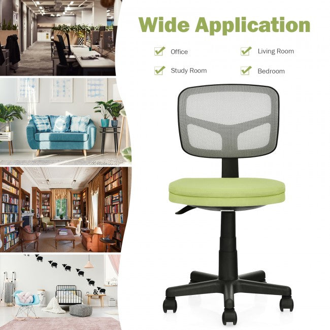 Chairliving - Height Adjustment and Breathable Mesh Armless Office Chair For Wide Application