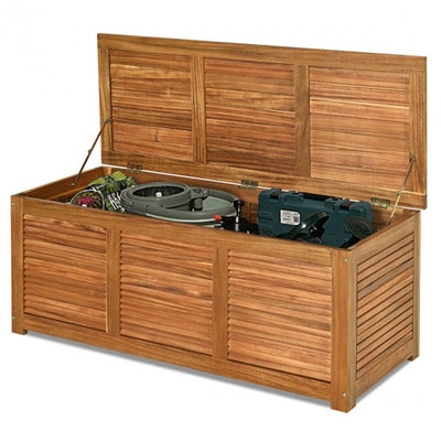 47 Gallon Storage Container Box Deck Bench Tools Organization Bin