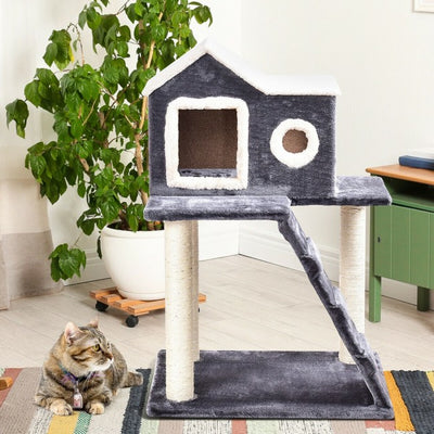 36'' Cat Tree Pet Tower Kitty Condo with Scratching Posts Ladder