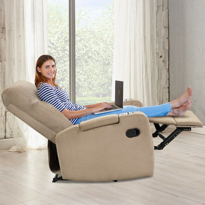 Single Recliner Chair Adjustable Sofa Lounger Home Theater Recliner Sofa Furniture with Backrest and Thick Seat Cushion