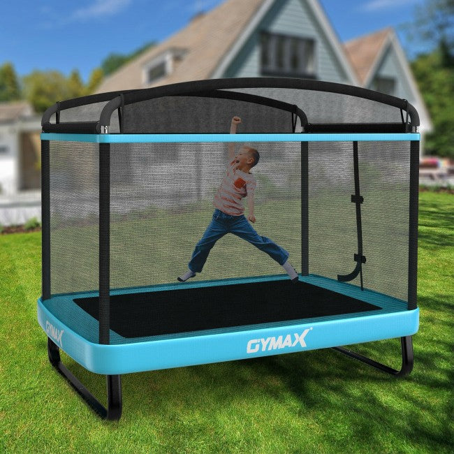 6FT Kids Entertaining Combo Bounce Trampoline with Swing and Enclosure Safety Net