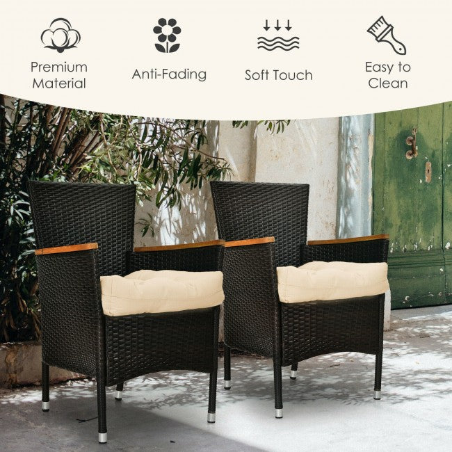 21" x 21" Patio Chair Seat Cushion Pads Sitting Pillow