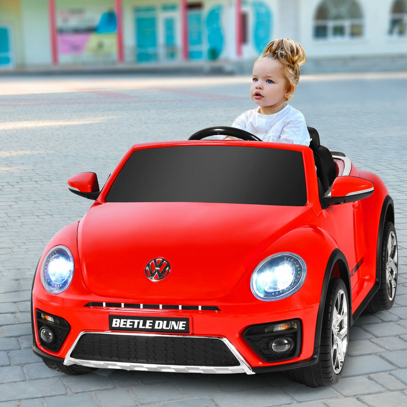 12V Licensed Volkswagen Beetle Kids Ride On Car with Remote Control