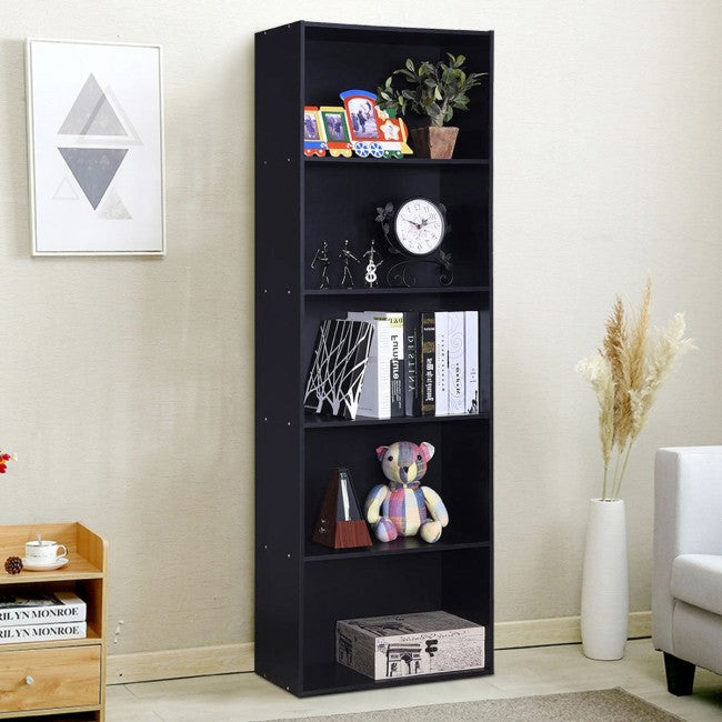 5-Shelf Storage Bookcase