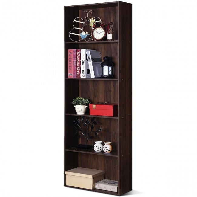 5-Shelf Storage Bookcase