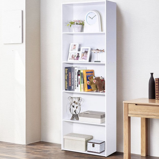 5-Shelf Storage Bookcase