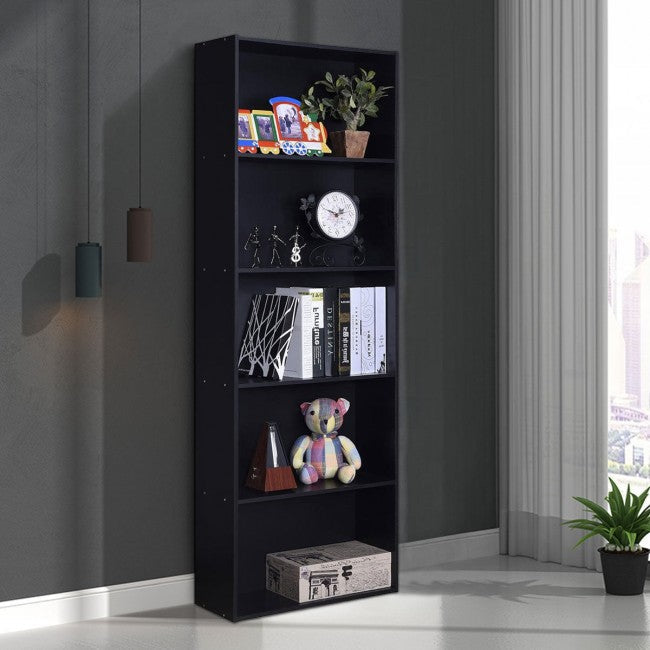 5-Shelf Storage Bookcase