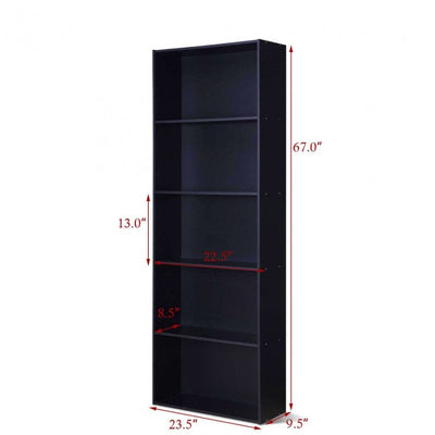 5-Shelf Storage Bookcase