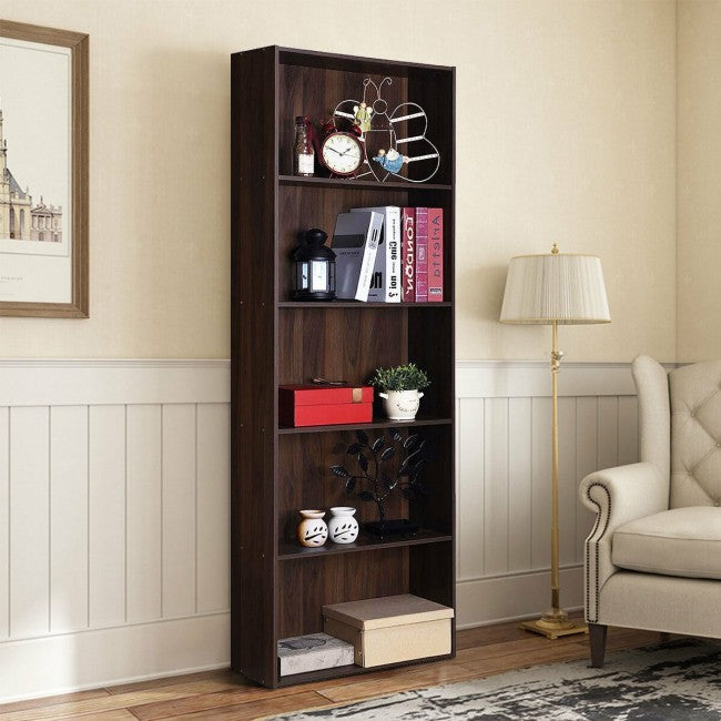 5-Shelf Storage Bookcase