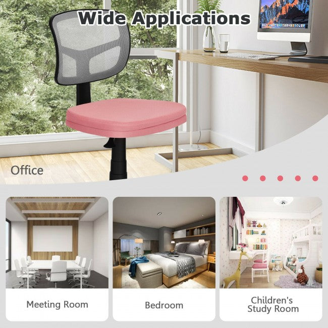 Chairliving - Height Adjustment and Breathable Mesh Armless Office Chair For Wide Application