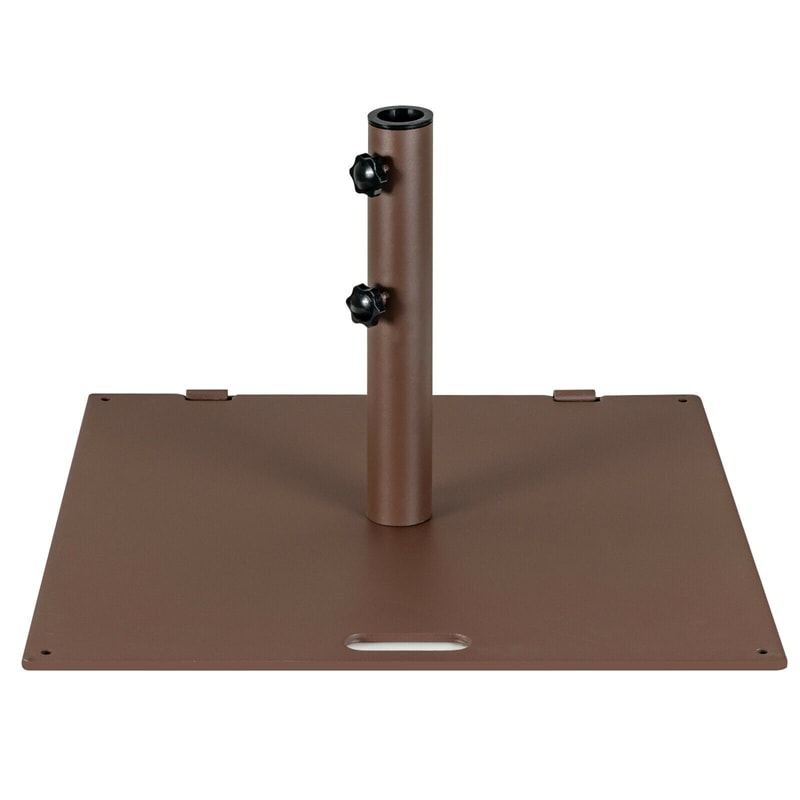 50 LBS 24 Inch Heavy Duty Outdoor Square Patio Umbrella Base with Wheels