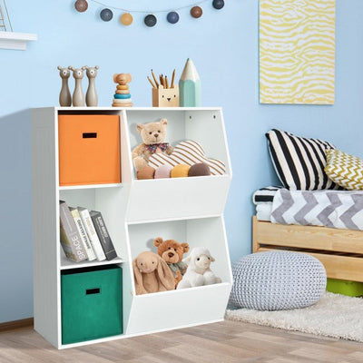 5 Cubbies Kids Toy Storage Organizer