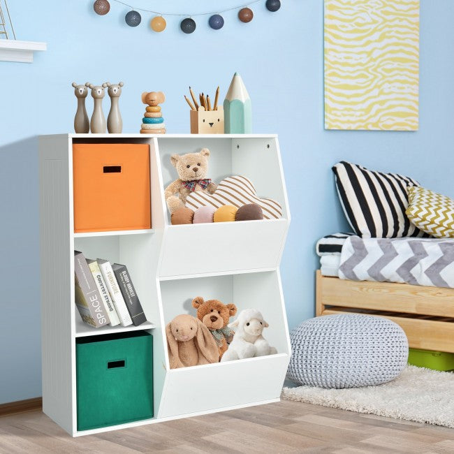 5 Cubbies Kids Toy Storage Organizer