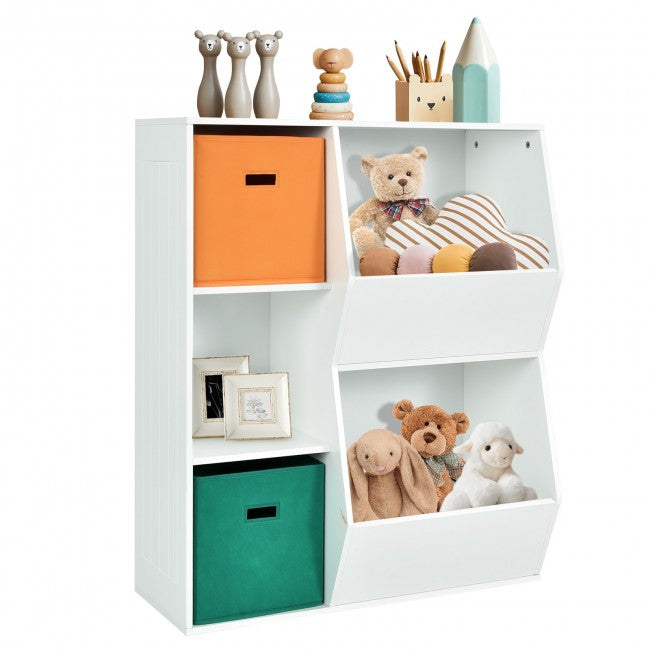 5 Cubbies Kids Toy Storage Organizer