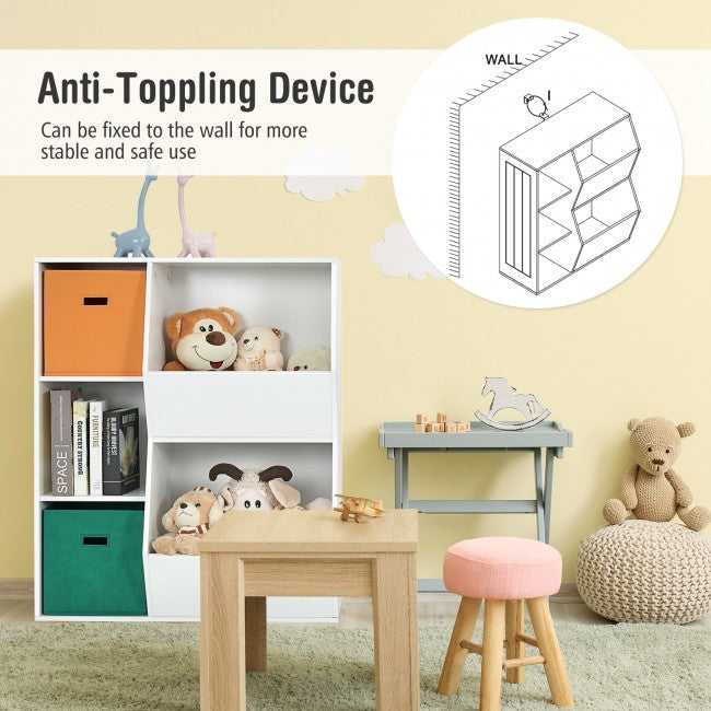 5 Cubbies Kids Toy Storage Organizer