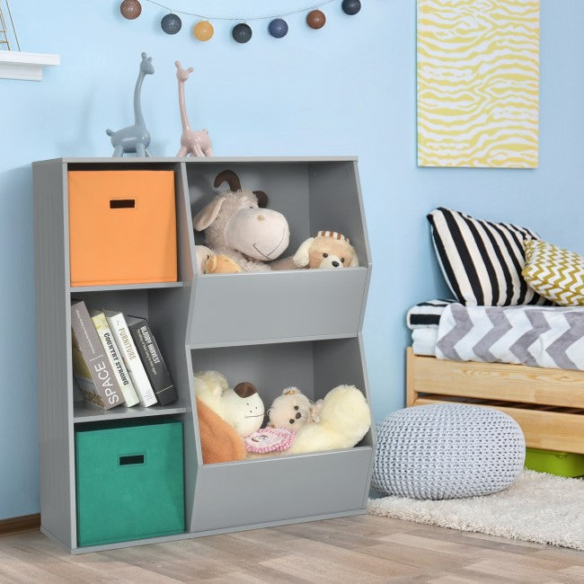 5 Cubbies Kids Toy Storage Organizer