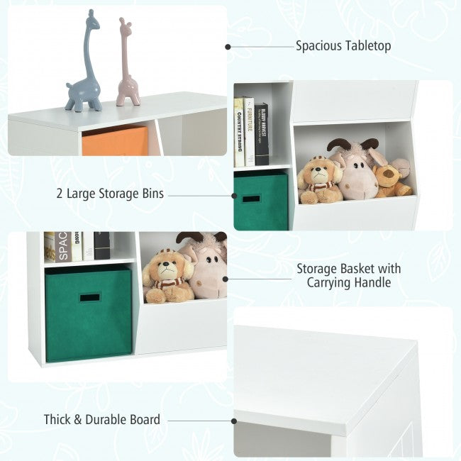 5 Cubbies Kids Toy Storage Organizer