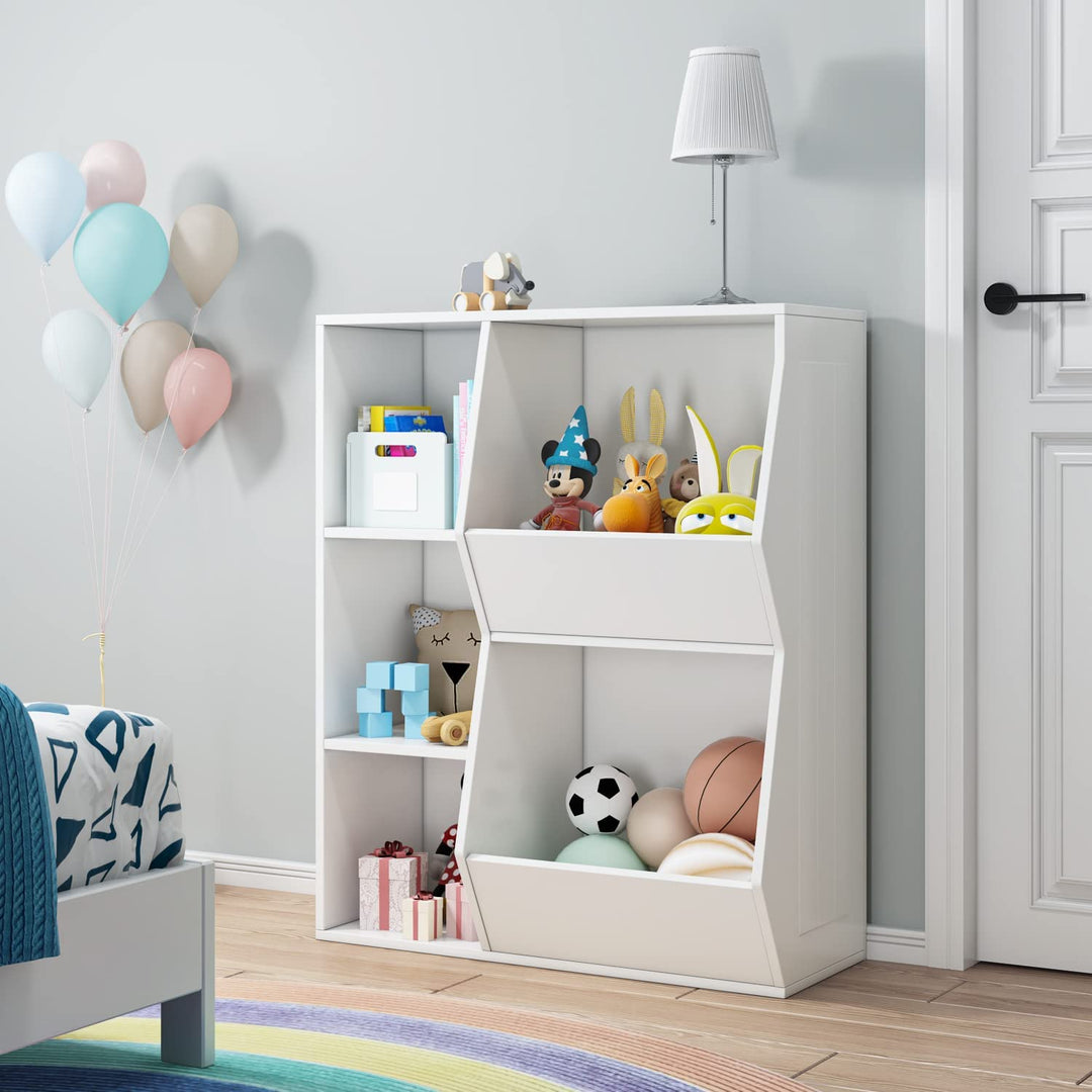 5 Cubbies Kids Toy Storage Organizer