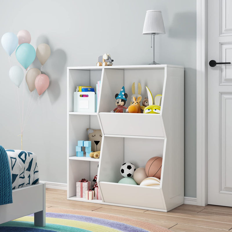 5 Cubbies Kids Toy Storage Organizer