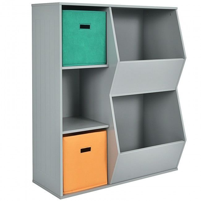 5 Cubbies Kids Toy Storage Organizer
