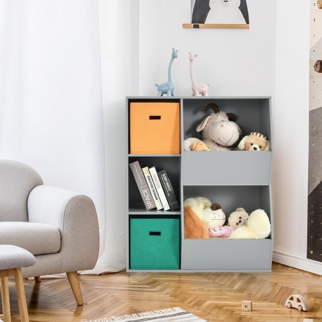5 Cubbies Kids Toy Storage Organizer