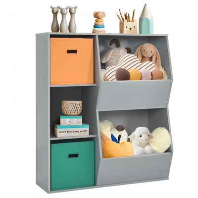5 Cubbies Kids Toy Storage Organizer