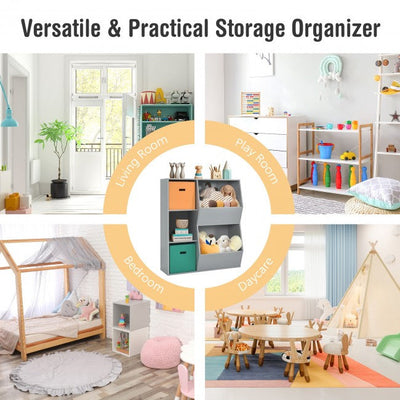 5 Cubbies Kids Toy Storage Organizer