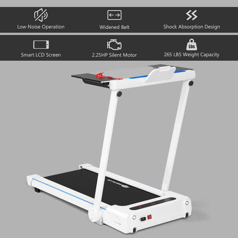 2.25HP 3-in-1 Folding Treadmill with Remote Control