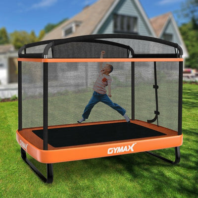 6FT Kids Entertaining Combo Bounce Trampoline with Swing and Enclosure Safety Net