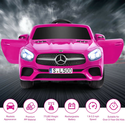 12V Mercedes-Benz SL500 Licensed Kids Ride On Car with Remote Control