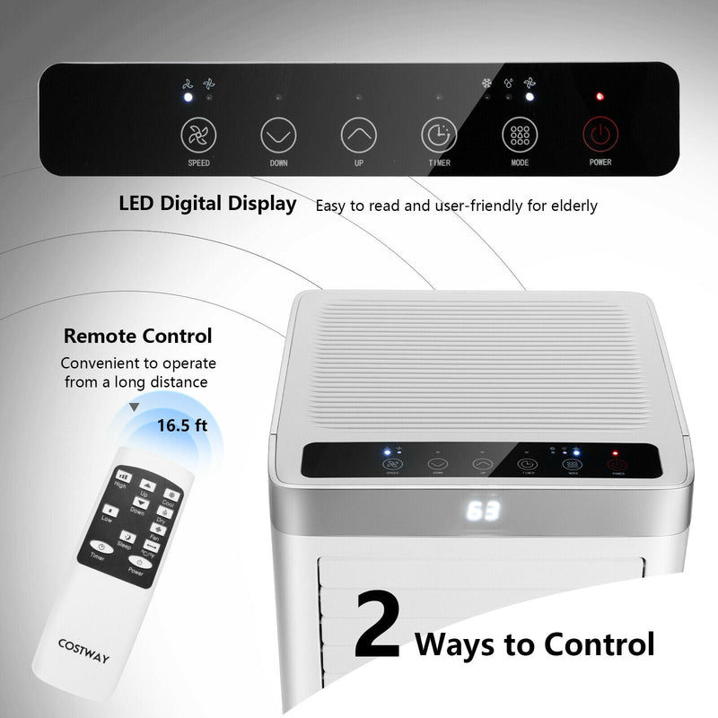 10000BTU 3-in-1 Portable Air Conditioner with Remote Control