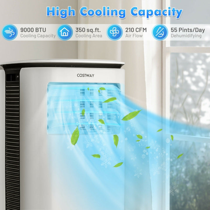 9000 BTU 3 in 1 Portable Air Conditioner with Fan and Dehumidifier
