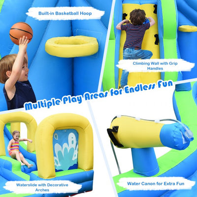 Backyard Water Slides Water Park with Blower for Kids