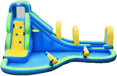 Backyard Water Slides Water Park with Blower for Kids