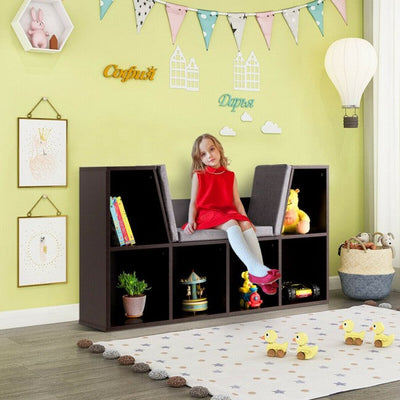 6-Cubby Kids Bedroom Storage Organizer