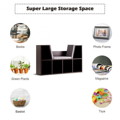 6-Cubby Kids Bedroom Storage Organizer