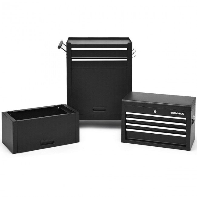 6-Drawer Rolling Tool Chest Removable Storage Cabinet Toolbox Organizer with Wheels and Lock