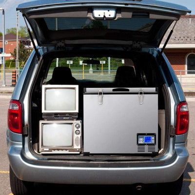 63 Quart Portable Car Refrigerator Compressor Travel Electric Car Cooler Freezer with LCD Display