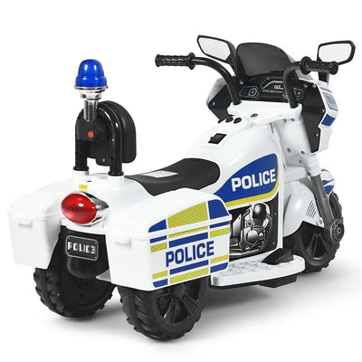 6V 3 Wheel Battery Powered Kids Riding Police Motorcycle