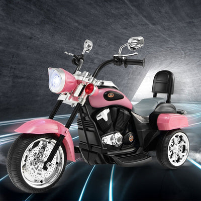 6V Kids Ride On Chopper Motorcycle 3 Wheel Battery Powered Trike with Headlight for Boys Girls Gift