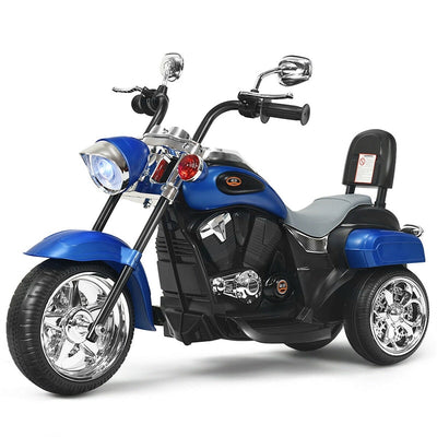 6V Kids Ride On Chopper Motorcycle 3 Wheel Battery Powered Trike with Headlight for Boys Girls Gift