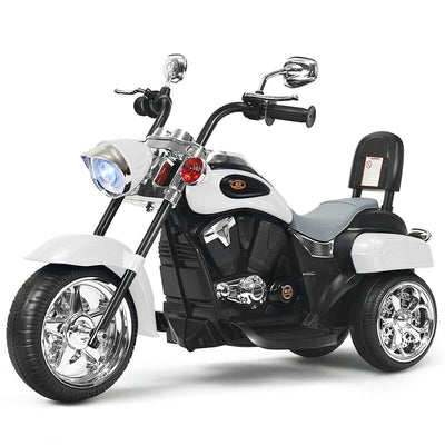 6V Kids Ride On Chopper Motorcycle 3 Wheel Battery Powered Trike with Headlight for Boys Girls Gift